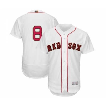 Men's Boston Red Sox #8 Carl Yastrzemski White 2019 Gold Program Flex Base Authentic Collection Baseball Jersey