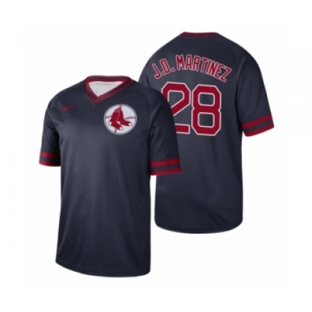Women's Boston Red Sox #28 J.D. Martinez Navy Cooperstown Collection Legend Jersey