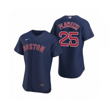 Men's Boston Red Sox #25 Kevin Plawecki Nike Navy Authentic 2020 Alternate Jersey