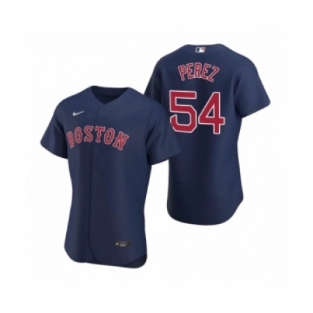 Men's Boston Red Sox #54 Martin Perez Nike Navy Authentic 2020 Alternate Jersey