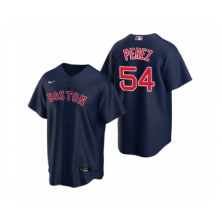 Men's Boston Red Sox #54 Martin Perez Nike Navy Replica Alternate Jersey