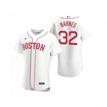 Men's Boston Red Sox #32 Matt Barnes Nike White Authentic 2020 Alternate Jersey
